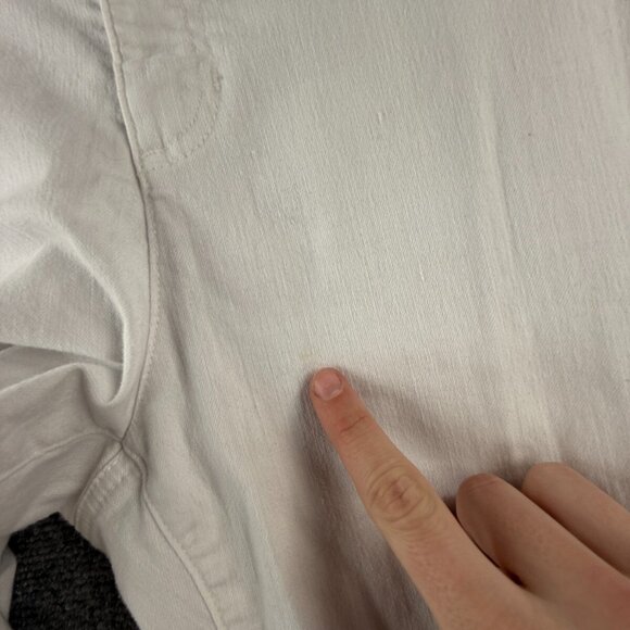 Eileen Fisher Women White Stretch Jeans Size 16W Organic Cotton Spandex Adult - Picture 8 of 16